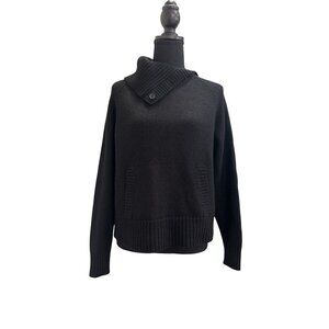 Kate Hill Women's Sweater Black Wool Blend Size Large